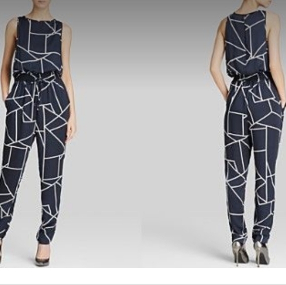 DKNYC Women's Geometric Jumpsuit. - Picture 2 of 11